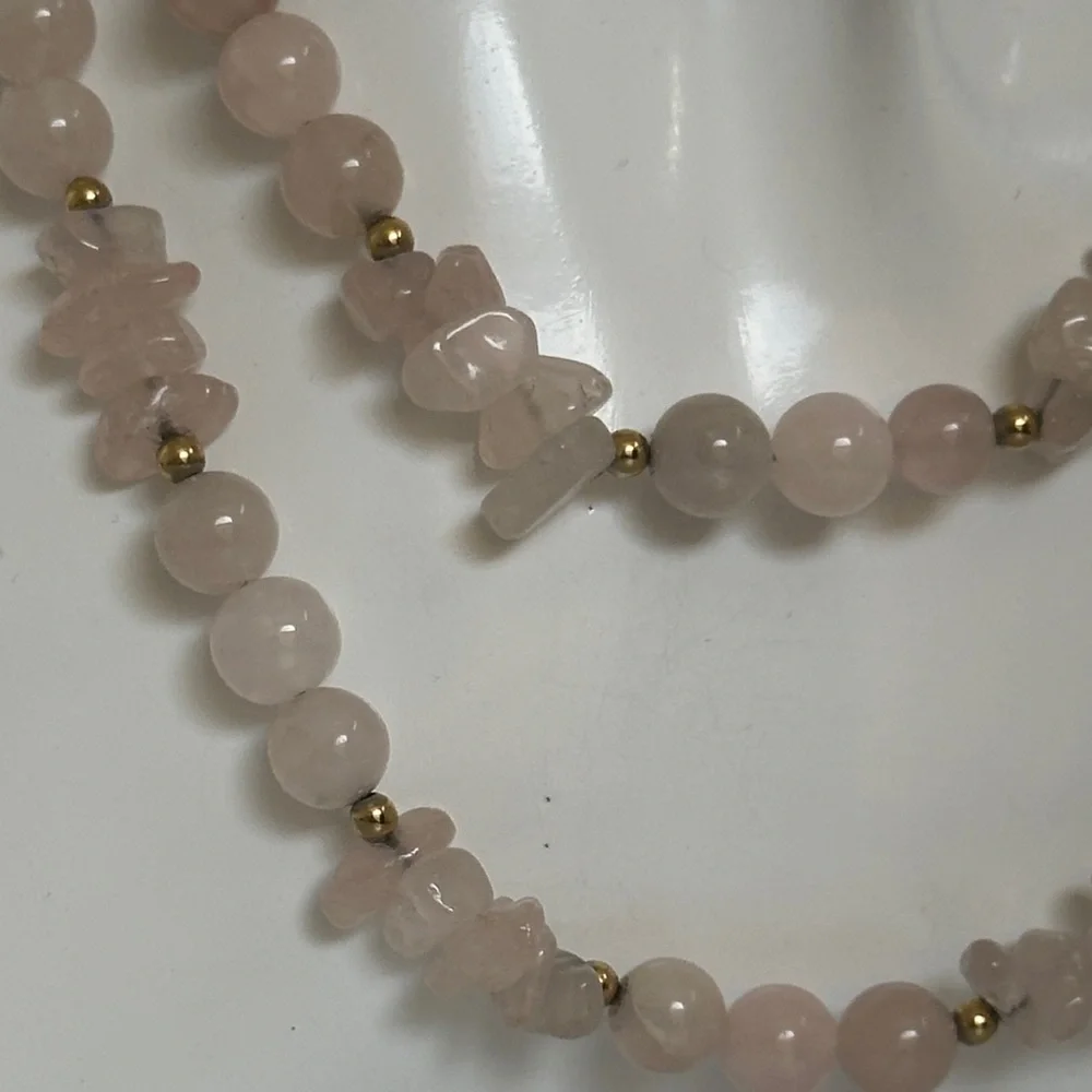 JADE Pink Beaded Necklace